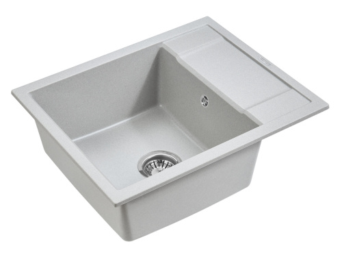 Кухонная мойка Paulmark FLUGEN 50-600 PM216050-GR 60х50 цвет серый - фото 2